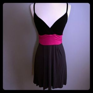 Express Colorblock Spaghetti Strap Dress